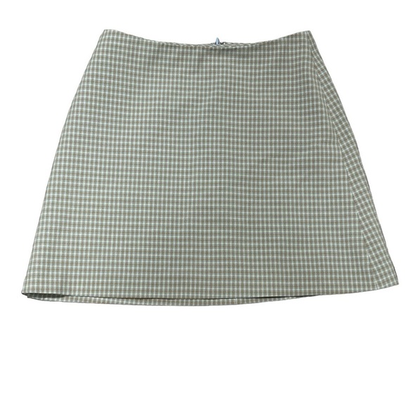 Wilfred classic mini skirt on beige plaid - size 2 - Picture 10 of 11
